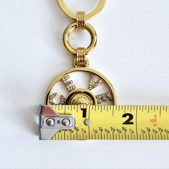 Versace Goldtone Bag Charm/Key Chain - Picture 5 of 6